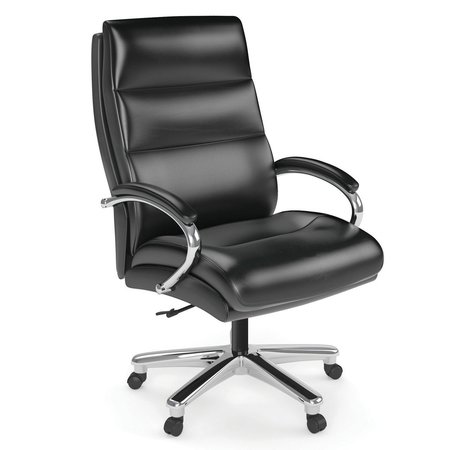 OFFICESOURCE OS Big & Tall Collection Big and Tall Executive High Back Chair with Chrome Frame 21041ABK